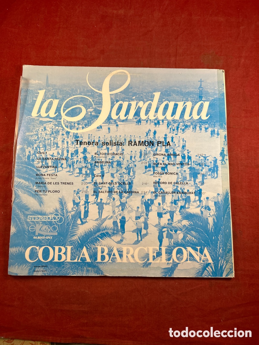 Discos de vinilo: LA SARDANA COBLA BARCELONA - Foto 2