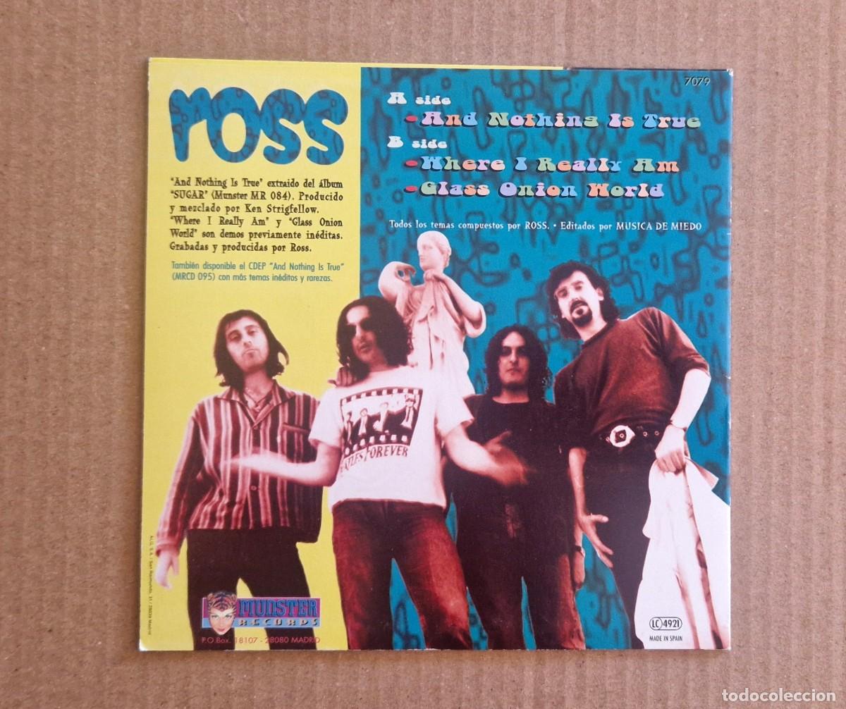 Discos de vinilo: ROSS - AND NOTHING IS TRUE SINGLE 1996 (MUNSTER RECORDS) - Foto 2