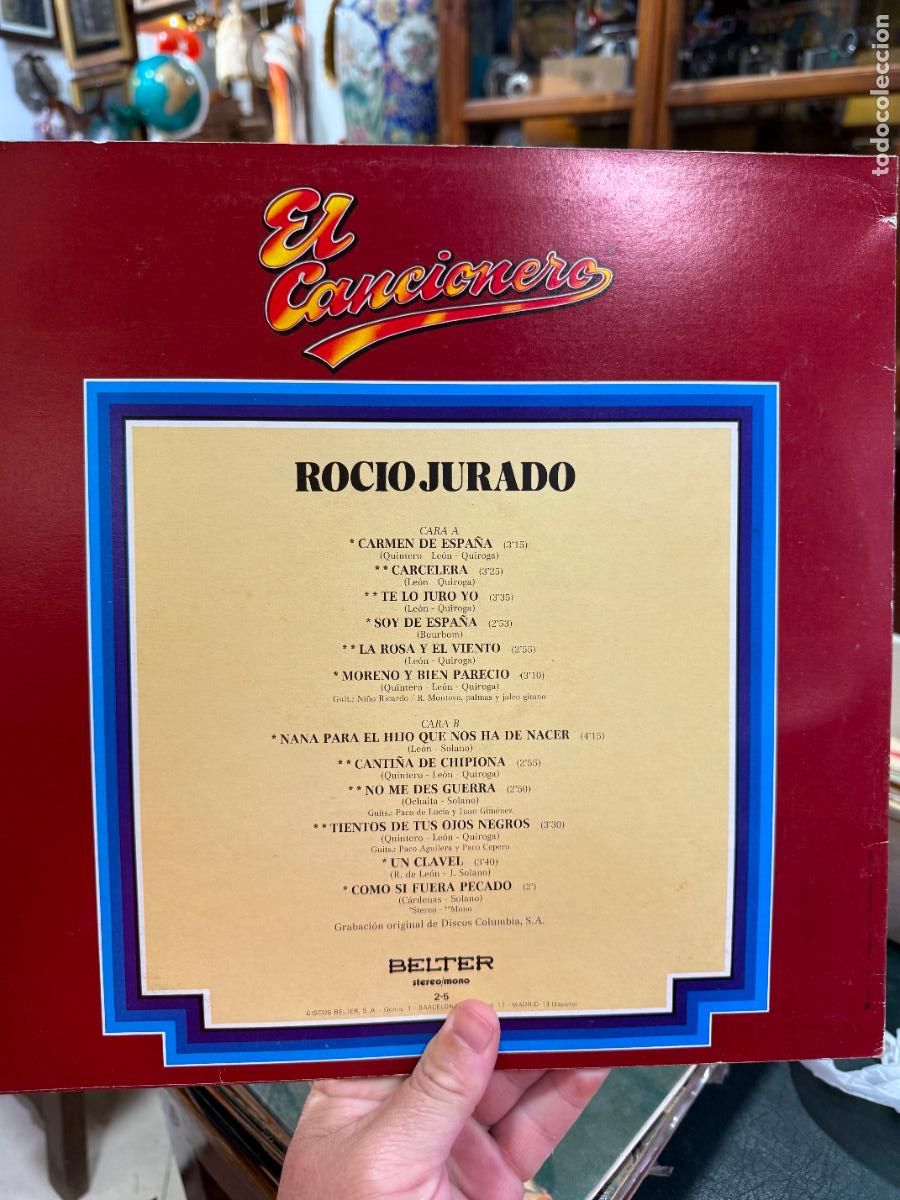 Discos de vinilo: LP EL CANCIONERO - ROCIO JURADO - Foto 2