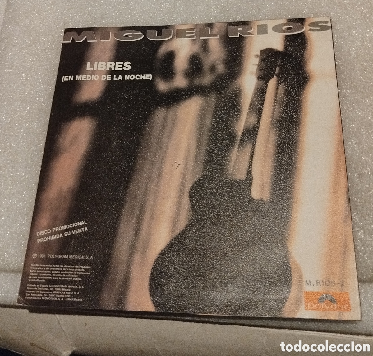 Discos de vinilo: Miguel R&iacute;os - libres. SOLO CAR&Aacute;TULA - Foto 1