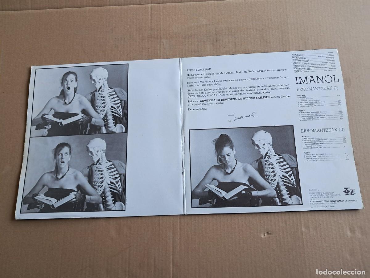 Discos de vinilo: IMANOL - ERROMANTZEAK DOBLE LP GATEFOLD 1984 - Foto 5