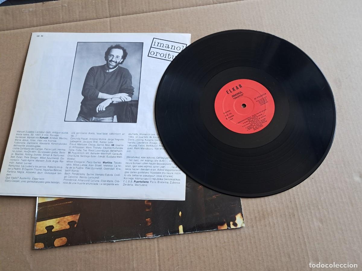 Discos de vinilo: IMANOL - OROITUZ LP 1985 - Foto 4