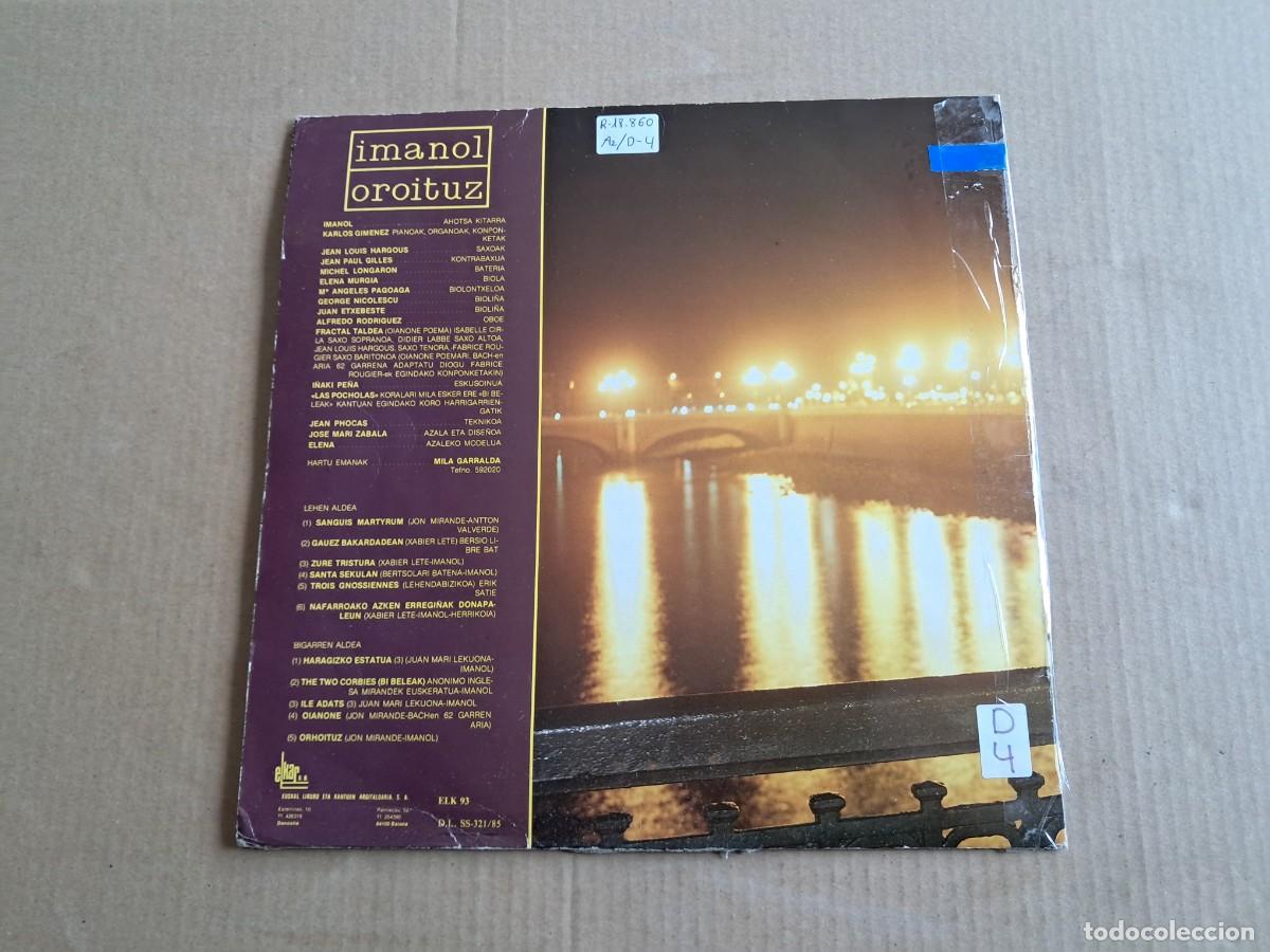 Discos de vinilo: IMANOL - OROITUZ LP 1985 - Foto 5