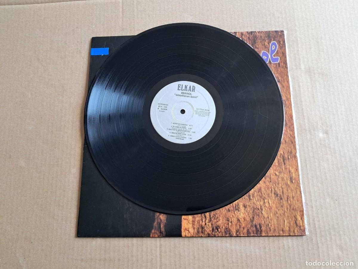 Discos de vinilo: IMANOL - AMODIOAREN BERRI LP 1990 - Foto 2