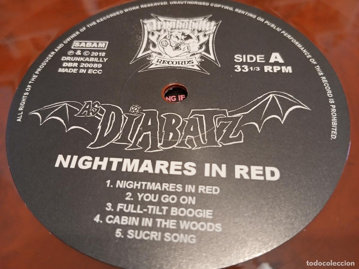 Discos de vinilo: AS DIABATZ -NIGHTMARES IN RED- (2018) LP + CD - Foto 3