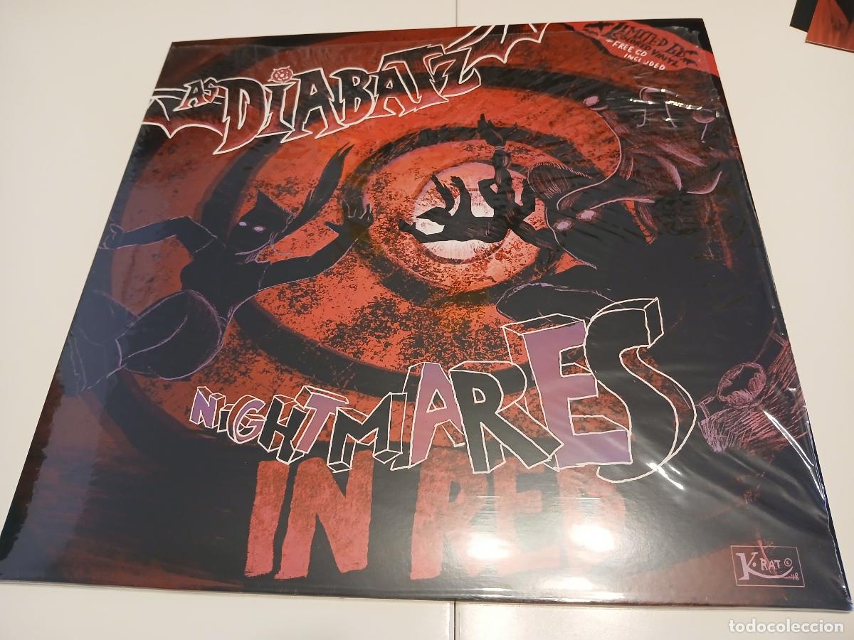 Discos de vinilo: AS DIABATZ -NIGHTMARES IN RED- (2018) LP + CD - Foto 1