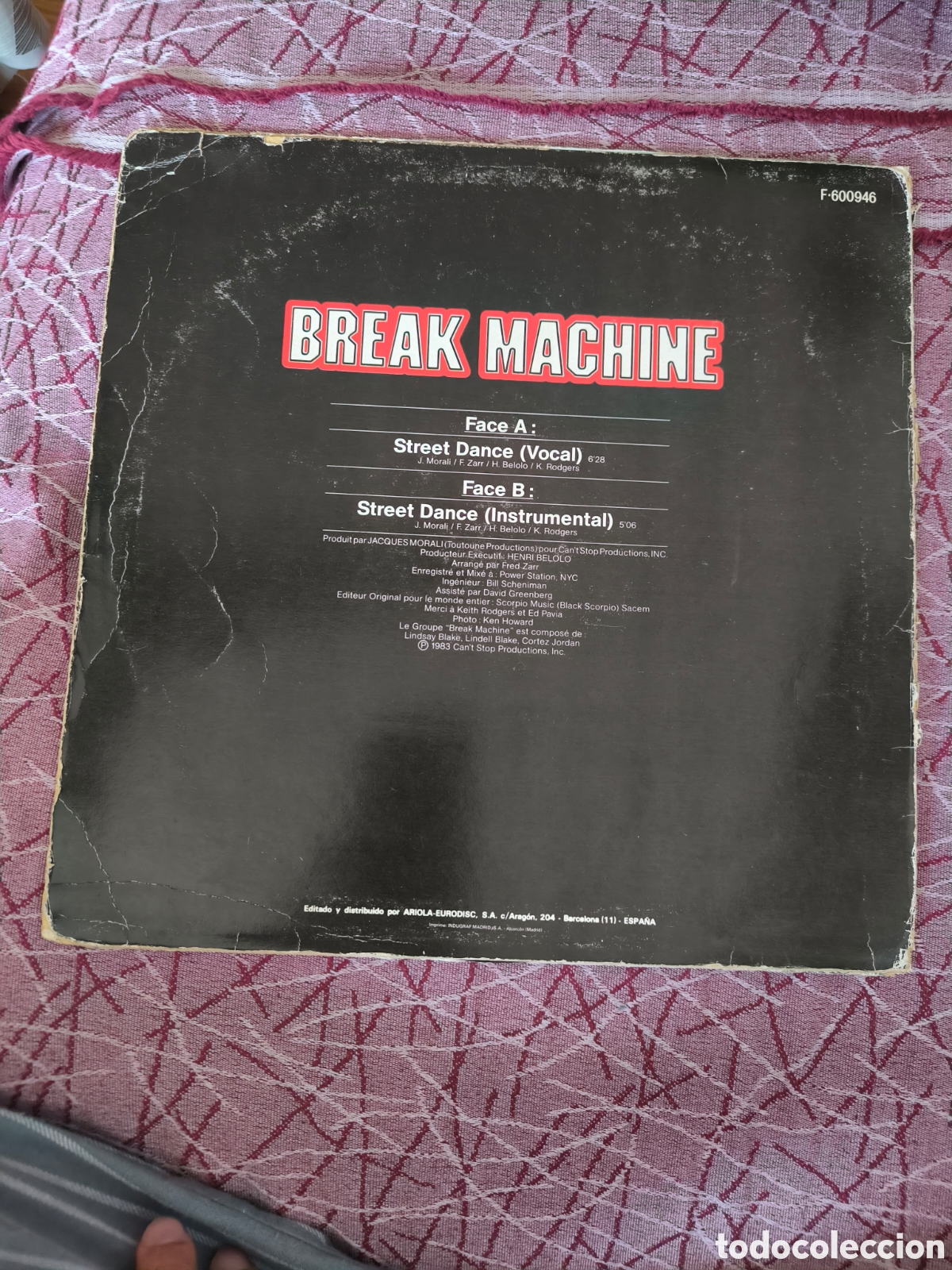 Discos de vinilo: disco de vinilo Break Machine. - Foto 2