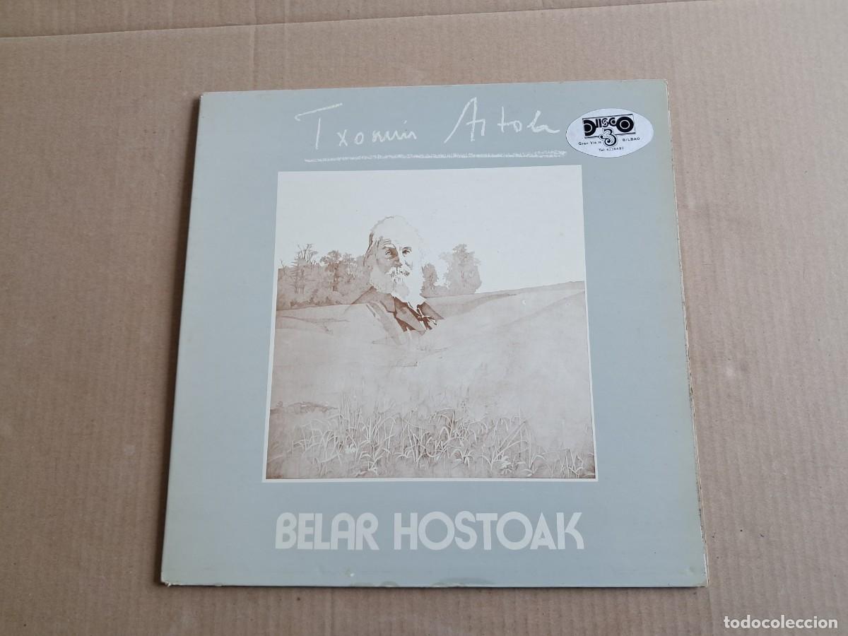 Discos de vinilo: TXOMIN ARTOLA - BELAR HOSTOAK LP GATEFOLD 1978 - Foto 1