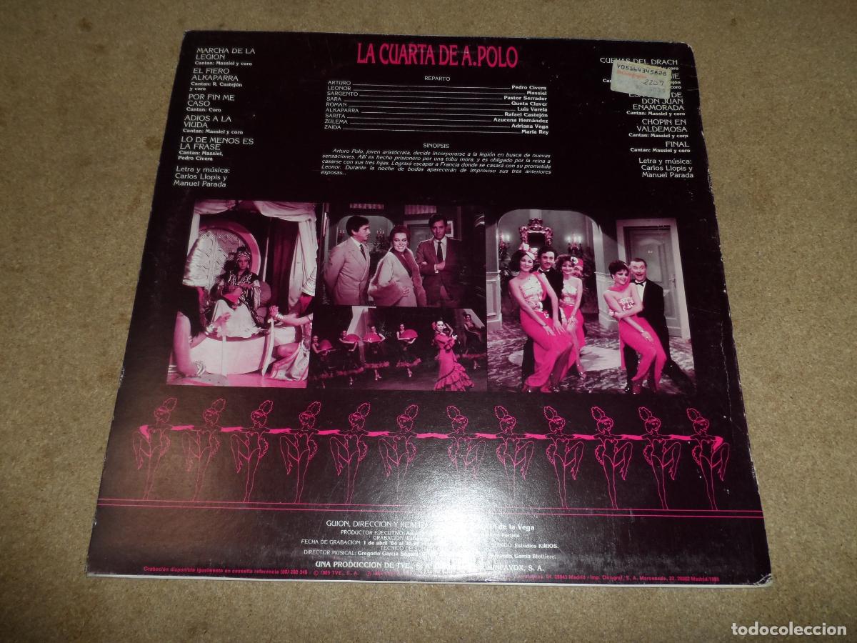 Discos de vinilo: MASSIEL - LA CUARTA DE A. POLO (SPAIN 1985) - Foto 2