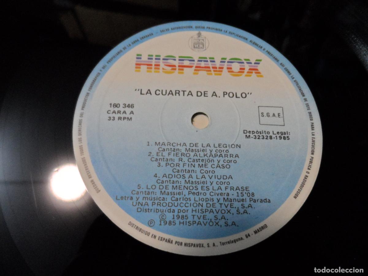 Discos de vinilo: MASSIEL - LA CUARTA DE A. POLO (SPAIN 1985) - Foto 3