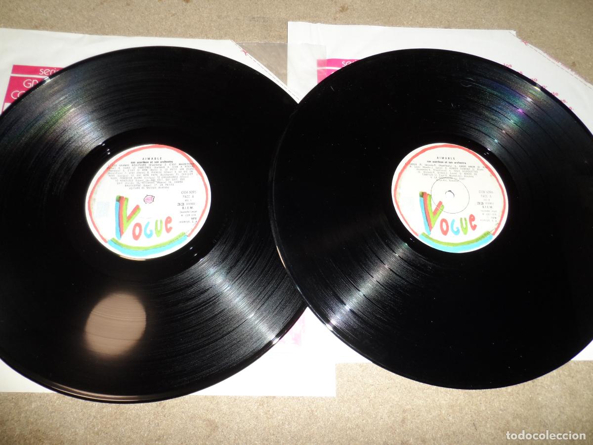 Discos de vinilo: Aimable - Acorde&oacute;n de Paris (SPAIN 1978) (2 LPS) - Foto 4