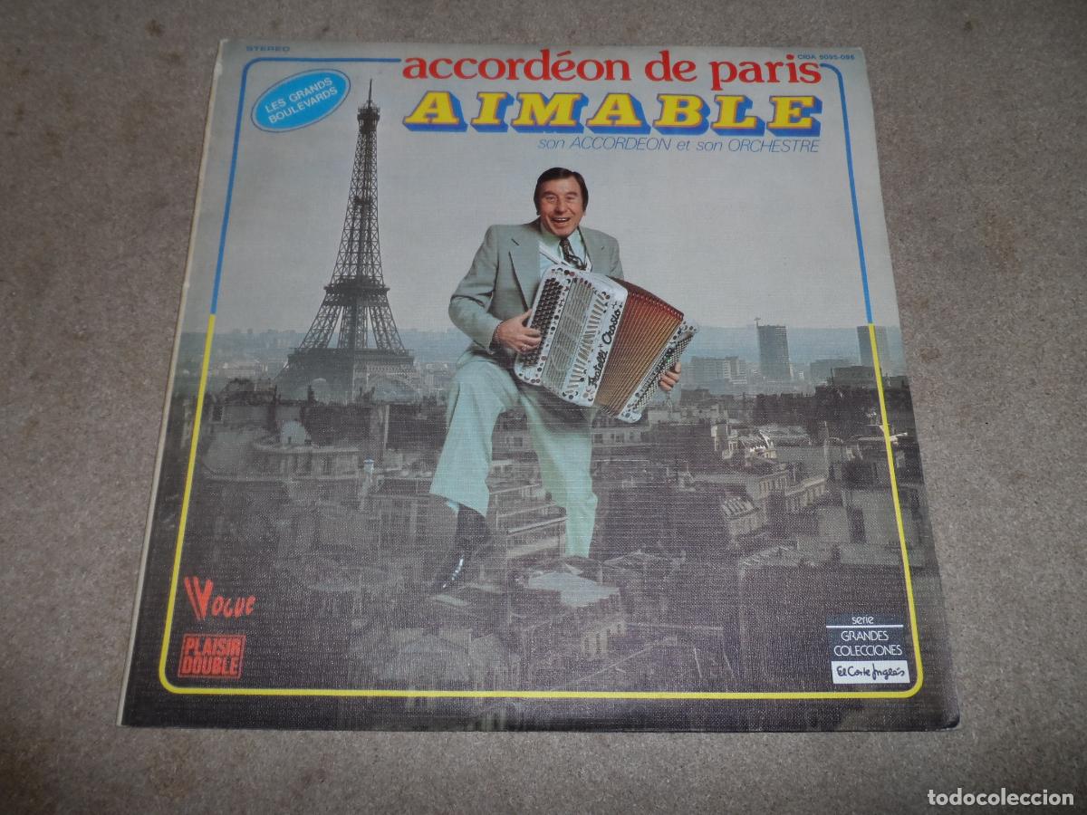 Discos de vinilo: Aimable - Acorde&oacute;n de Paris (SPAIN 1978) (2 LPS) - Foto 1