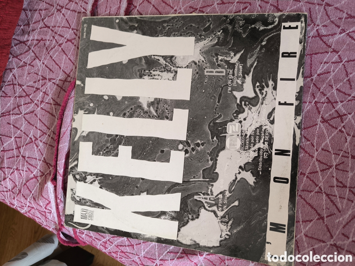 Discos de vinilo: vinilo de Kelly, canci&oacute;n &rdquo;Im On Fire&rdquo;. - Foto 2