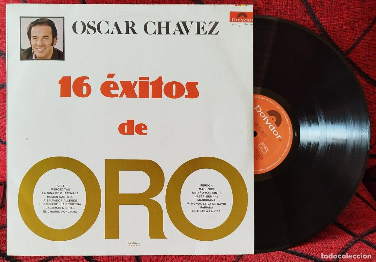 Discos de vinilo: OSCAR CHAVEZ ** 16 &Eacute;xitos De Oro ** VINILO LP MEXICO - Foto 1
