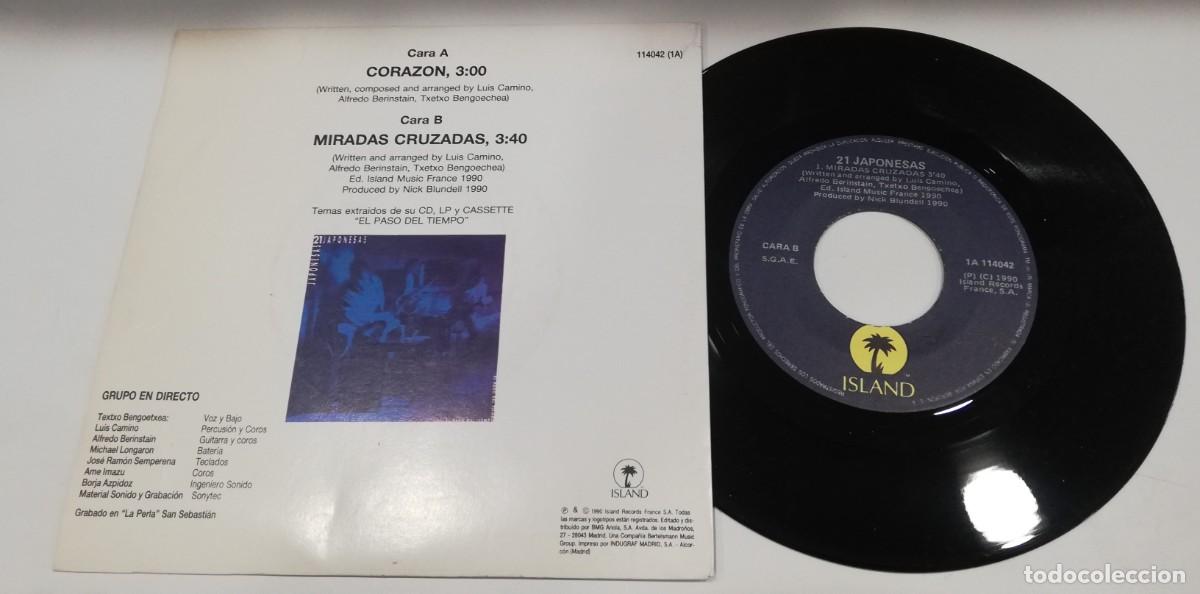 Discos de vinilo: SCO15-21 Japonesas - Coraz&oacute;n (7&rdquo;, Single) - Foto 2