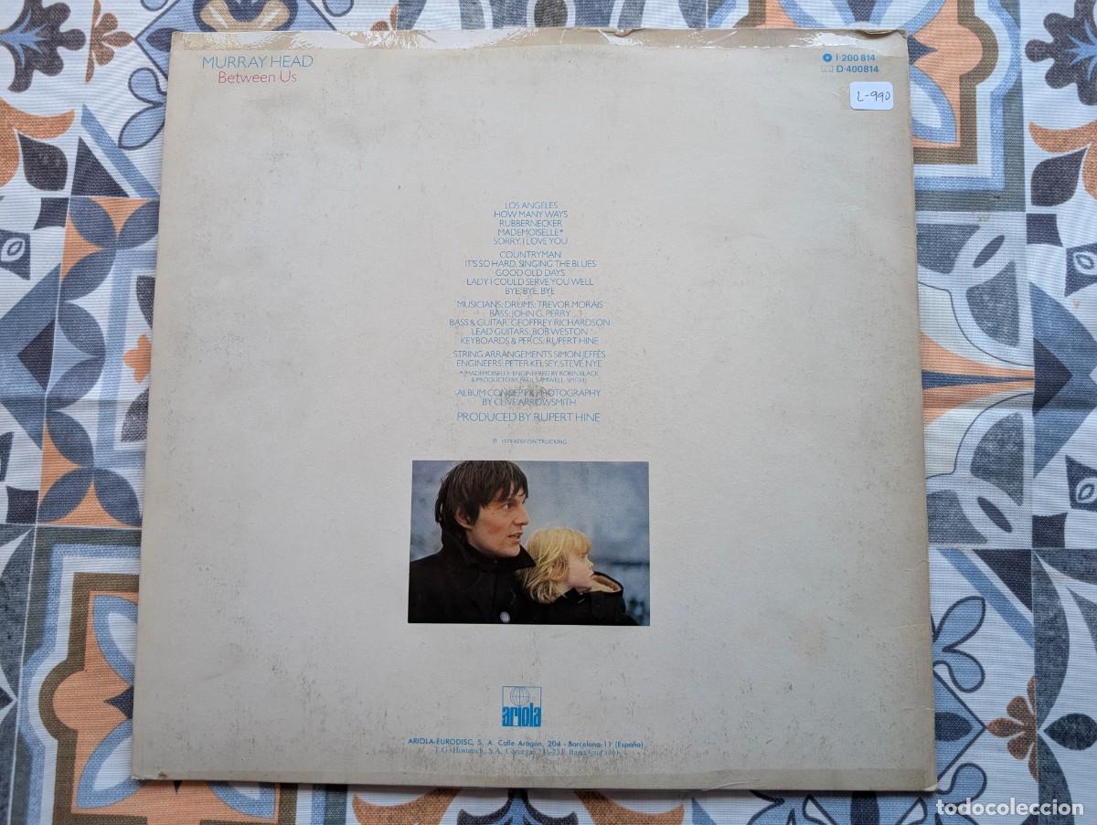 Discos de vinilo: L-990 MURRAY HEAD - BETWEEN US - DIFICIL LP VINILO 1979 - Foto 2