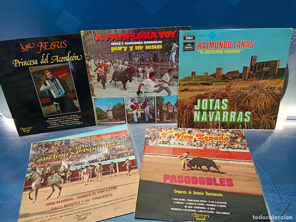 Discos de vinilo: Lote 5 vinilos descatalogados, discos, PASODOBLES ...Y VIVA ESPA&Ntilde;A