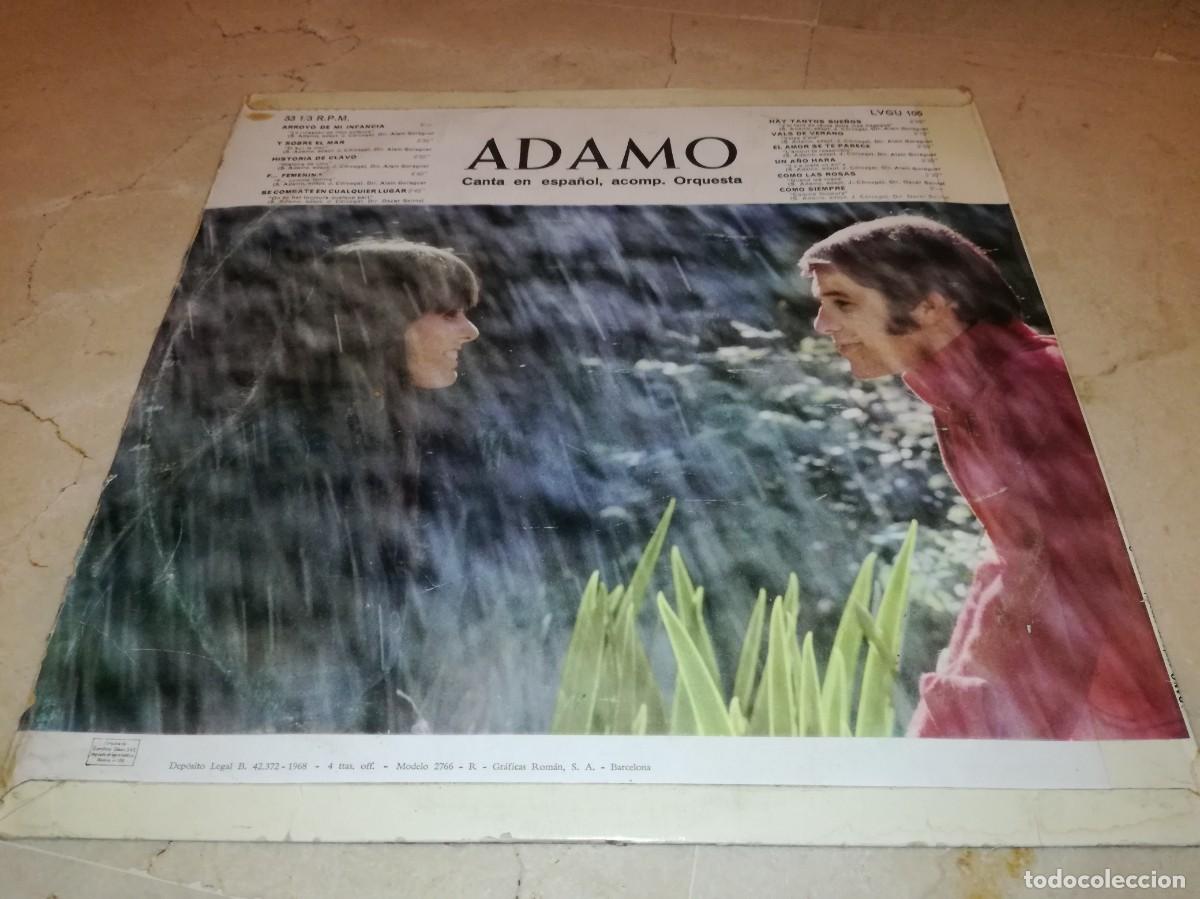 Discos de vinilo: ADAMO CANTA EN ESPA&Ntilde;OL-ORIGINAL 1968 - Foto 2