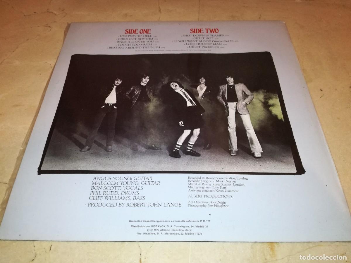 Discos de vinilo: AC/DC-HIGHWAY TO HELL-ORIGINAL ESPA&Ntilde;OL 1979 - Foto 2