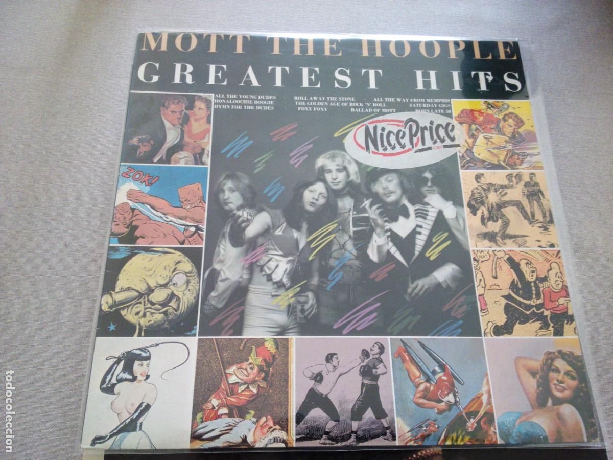 Discos de vinilo: Mott The Hoople &lrm;&ndash; Greatest Hits LP 1976 - Foto 1