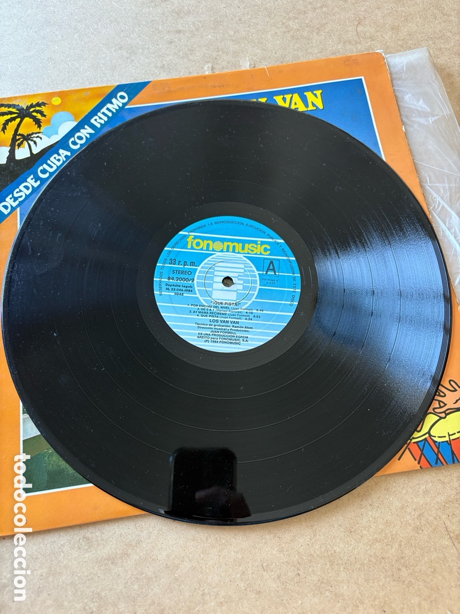 Discos de vinilo: Lp vinilo Los Van-Van, Que pista (A17) - Foto 2