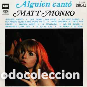 Discos de vinilo: Matt Monro &lrm;&ndash; Alguien Cant&oacute; - Foto 1