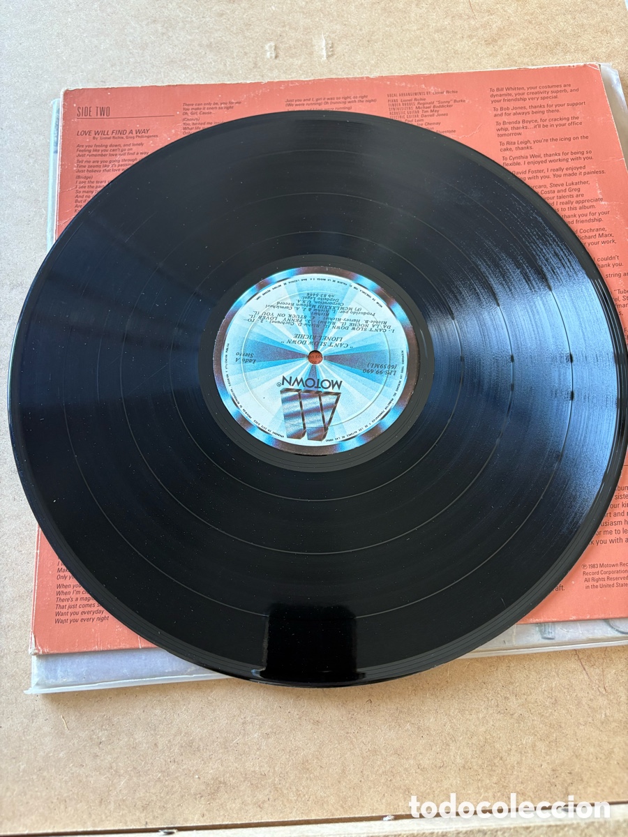 Discos de vinilo: Lp Lionel Richie, Cant Slow Down (A17) - Foto 2