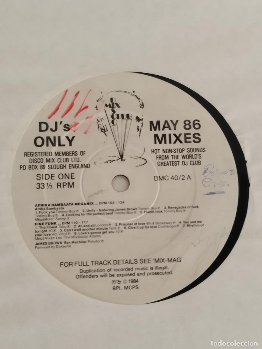 Discos de vinilo: DJs ONLY REGISTERED MEMBERS, MAY 86 MIXES. Vinilo 12&rdquo;. - Foto 2