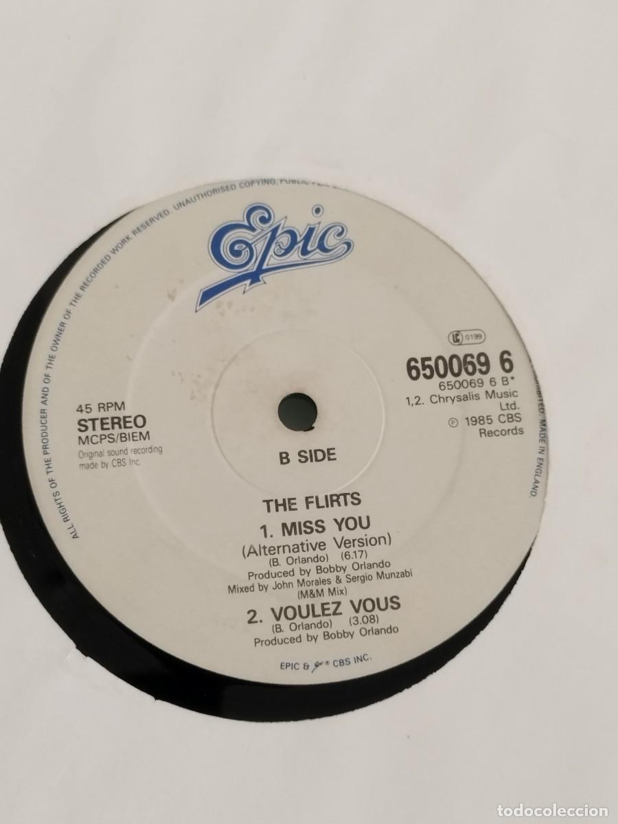 Discos de vinilo: The Flirts &ndash; Miss You. Vinilo 12&rdquo;. - Foto 2