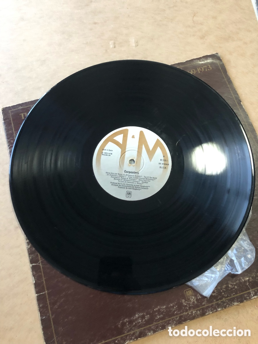 Discos de vinilo: Lp vinilo Carpenters, The Singles (A17) - Foto 2