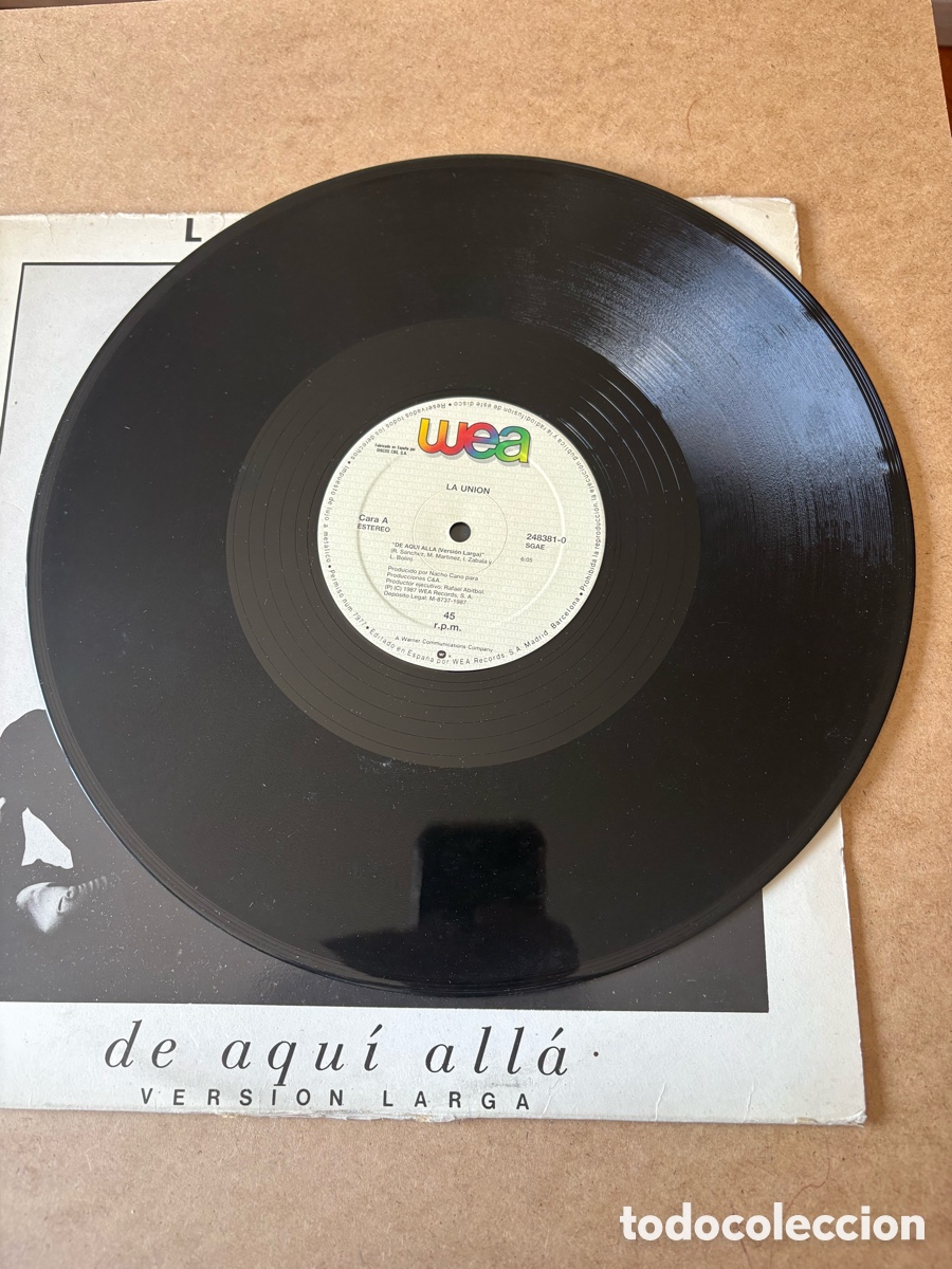 Discos de vinilo: Maxi Single La Uni&oacute;n, De aqu&iacute; all&aacute; (A17) - Foto 2