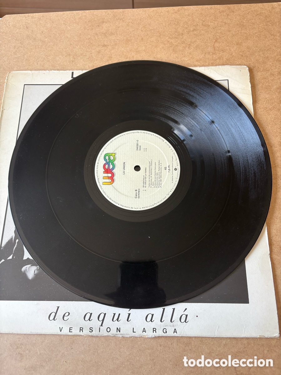 Discos de vinilo: Maxi Single La Uni&oacute;n, De aqu&iacute; all&aacute; (A17) - Foto 3