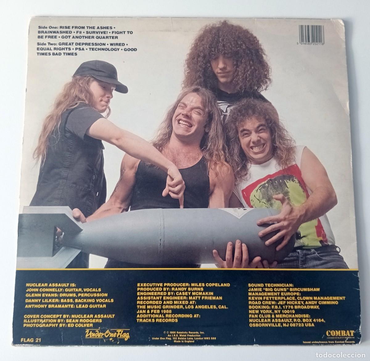 Discos de vinilo: LP NUCLEAR ASSAULT - SURVIVE - Foto 2
