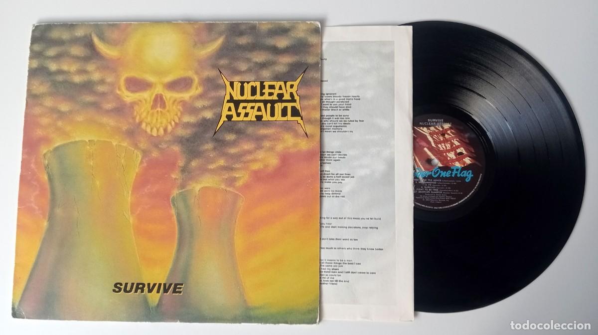 Discos de vinilo: LP NUCLEAR ASSAULT - SURVIVE - Foto 3