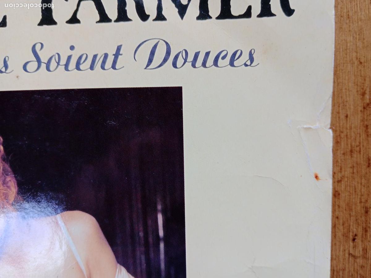 Discos de vinilo: Mylene Farmer - pourvu quelles soient douces + puisque... - Foto 2