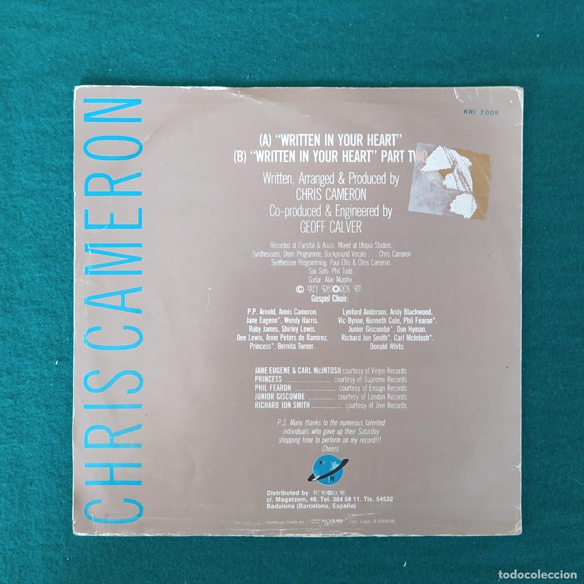 Discos de vinilo: Chris Cameron &ndash; Written In Your Heart - Foto 2
