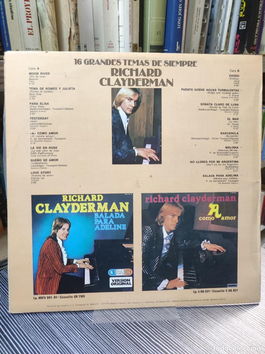 Discos de vinilo: Richard Clayderman &ndash; 16 Grandes Temas De Siempre - Foto 2