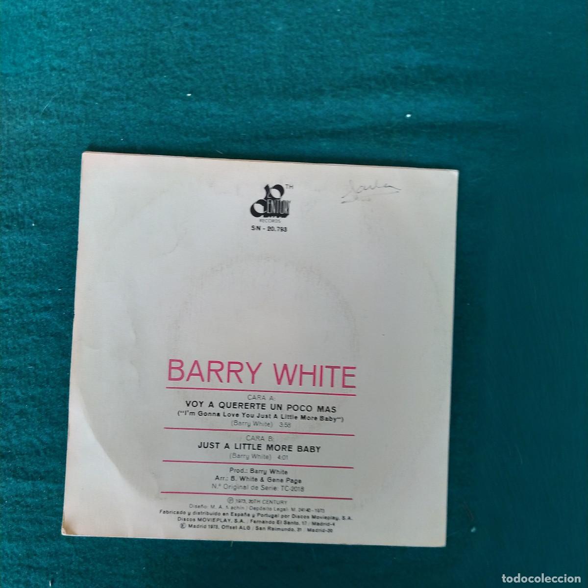 Discos de vinilo: Barry White &ndash; Voy A Quererte Un Poco Mas - Foto 2