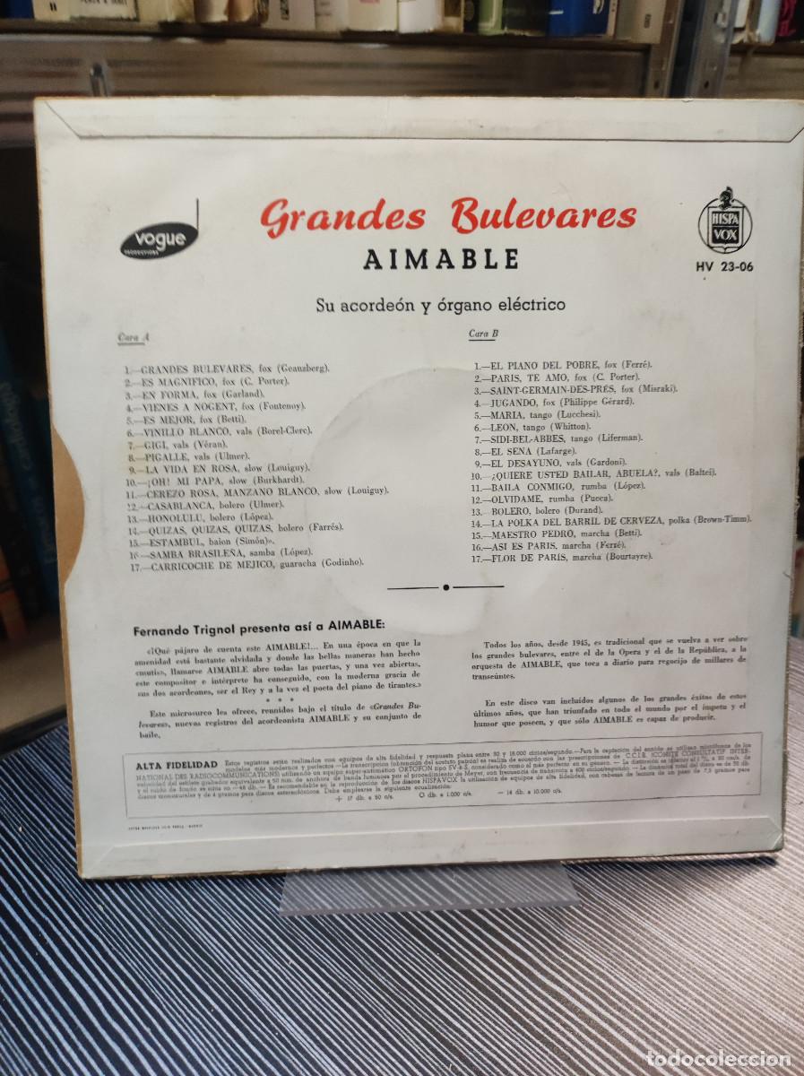 Discos de vinilo: Aimable &ndash; Grandes Bulevares - Foto 2