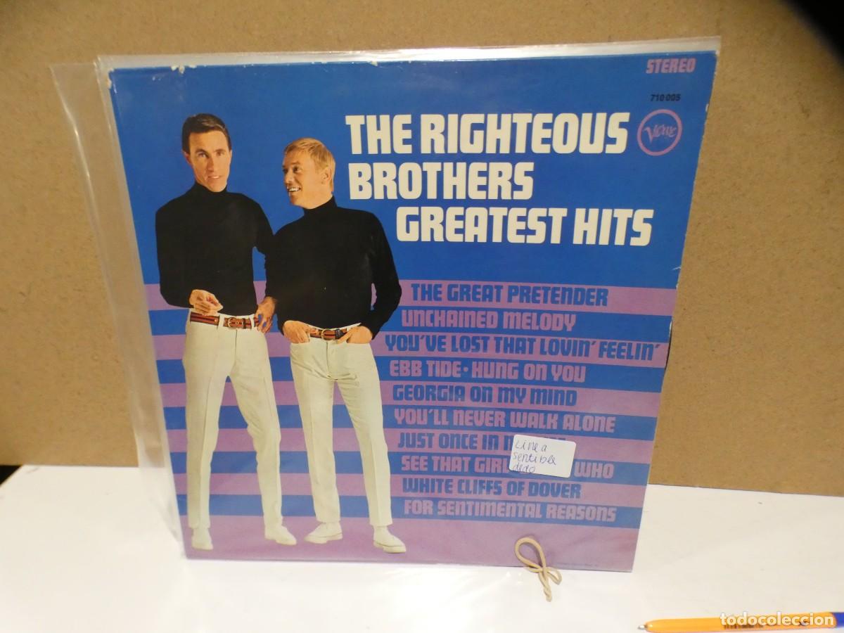 Discos de vinilo: ARKANSAS1980 CAJJ453 VINILO MUCHO USO REPRODUCIBLE THE RIGHTEOUS BROTHERS LINEA SENTIBLE DEDO