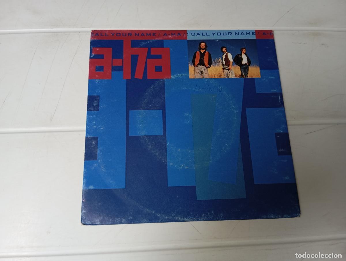 Discos de vinilo: SINGLE A-HA - I CALL YOUR NAME - Foto 1