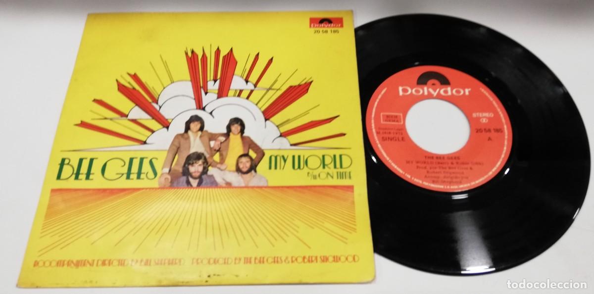 Discos de vinilo: SCO15-Bee Gees - My World / On Time (7&rdquo;, Single) - Foto 1
