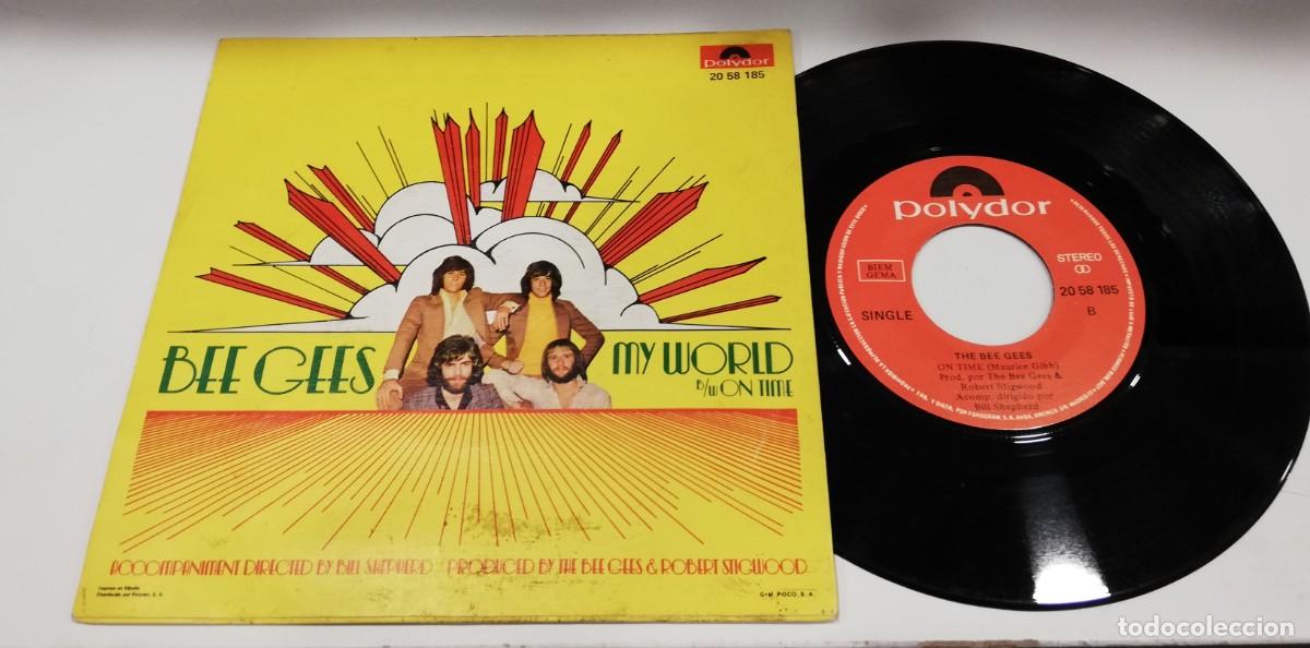 Discos de vinilo: SCO15-Bee Gees - My World / On Time (7&rdquo;, Single) - Foto 2