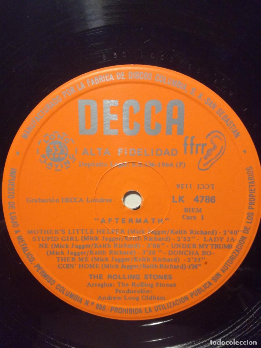 Discos de vinilo: THE ROLLING STONES-AFTER-MATH-EDICI&Oacute;N ESPA&Ntilde;OLA-DECCA - Foto 3