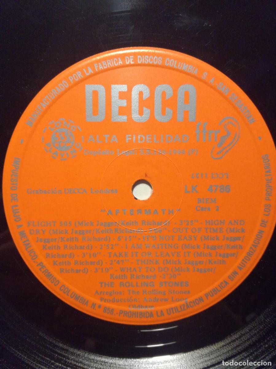 Discos de vinilo: THE ROLLING STONES-AFTER-MATH-EDICI&Oacute;N ESPA&Ntilde;OLA-DECCA - Foto 4