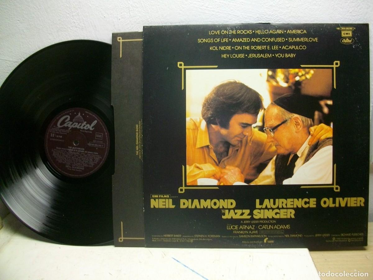 Discos de vinilo: NEIL DIAMOND -the jazz singer LP - Foto 2