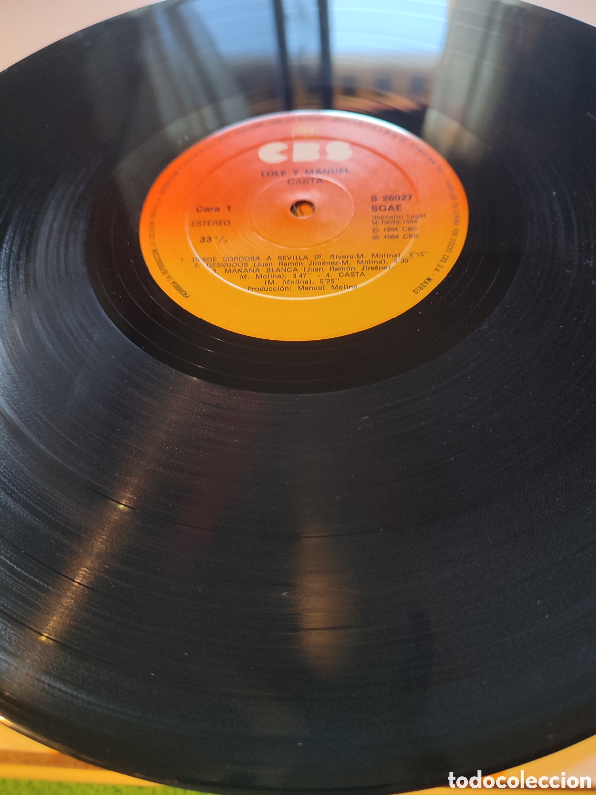 Discos de vinilo: Lole y Manuel - Casta edici&oacute;n 1984 - Foto 3