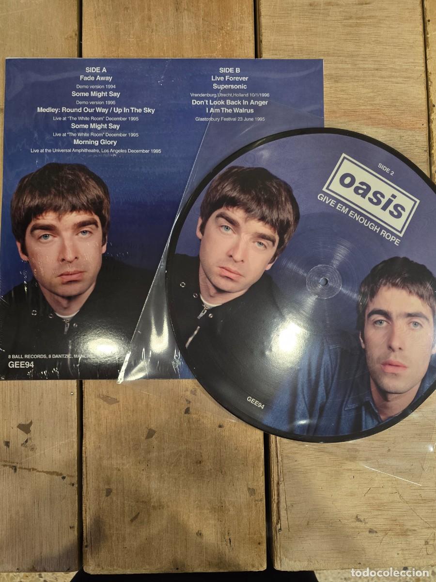 Discos de vinilo: Oasis (2) &ndash; Give Em Enough Rope picture disc lp - Foto 2