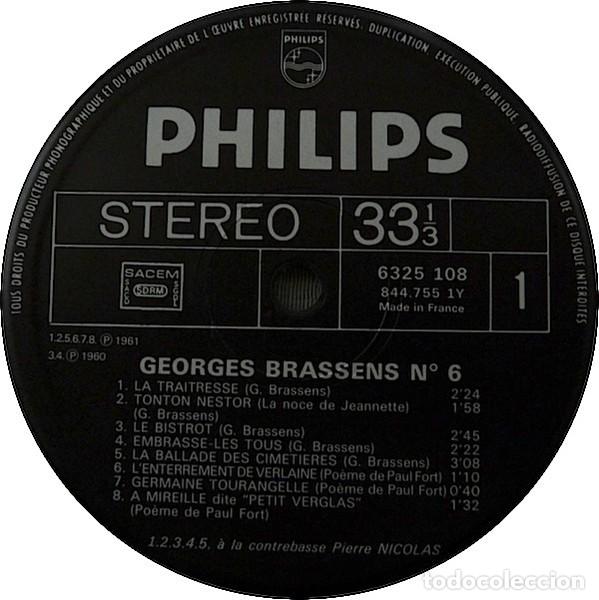 Discos de vinilo: Georges Brassens VI y VII (LP) - Foto 2