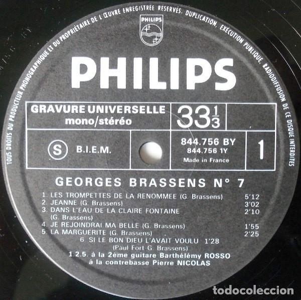 Discos de vinilo: Georges Brassens VI y VII (LP) - Foto 5